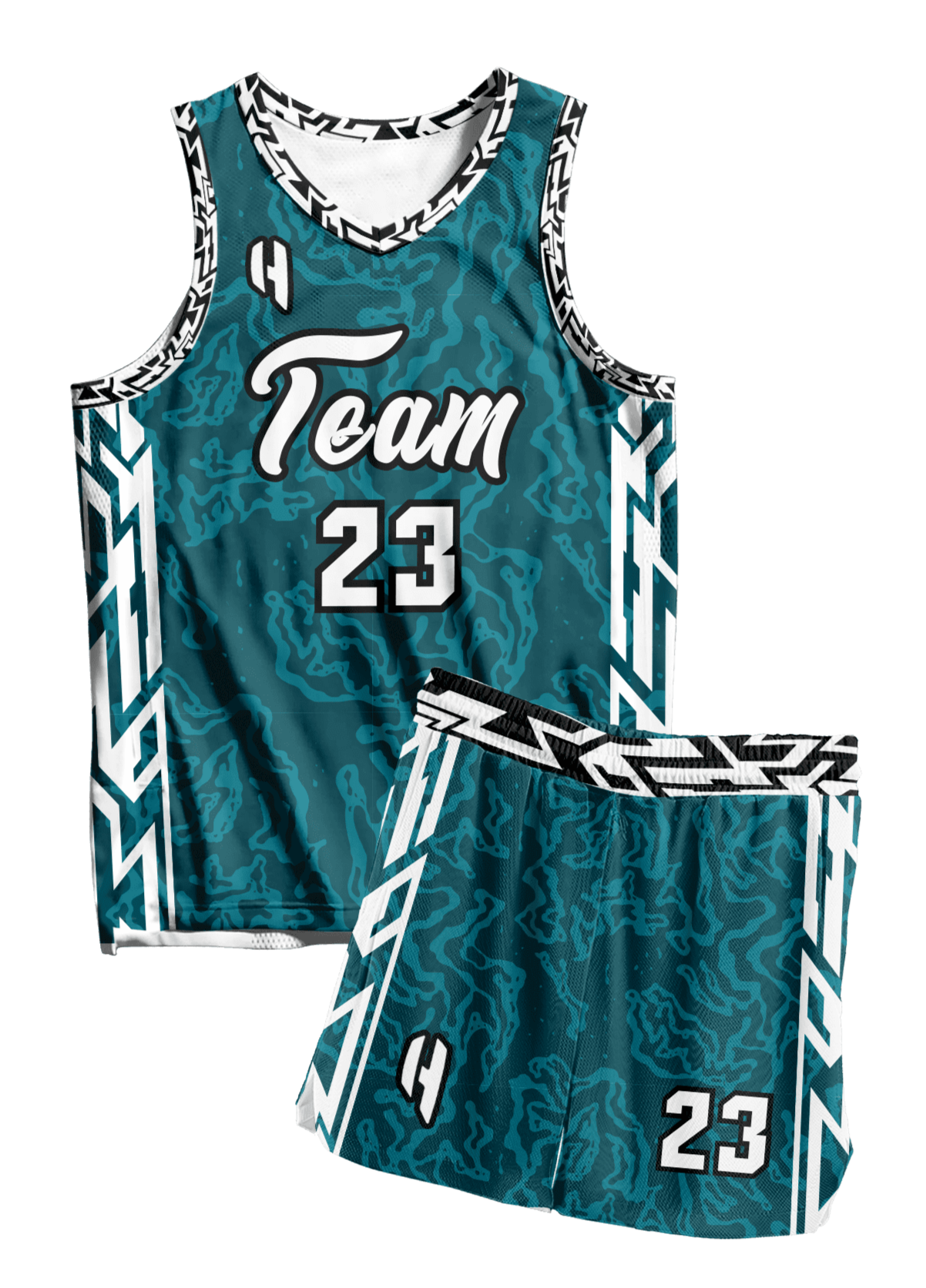 Custom Basketball Jersey and Shorts Set with Personalized Player Name HOUSE OF SCREENS