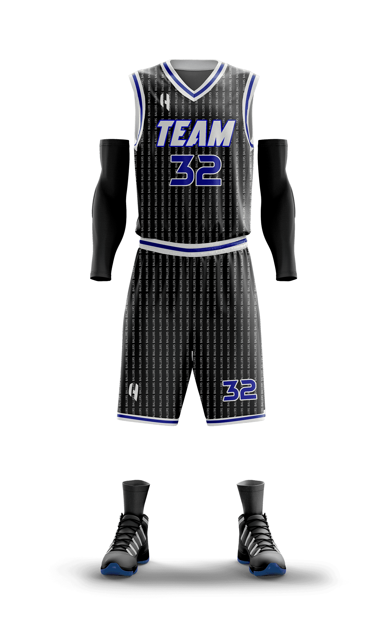 Custom Basketball Jersey and Shorts Set with Personalized Player Name, Number, and Team Name | HX195BS | Customize This!