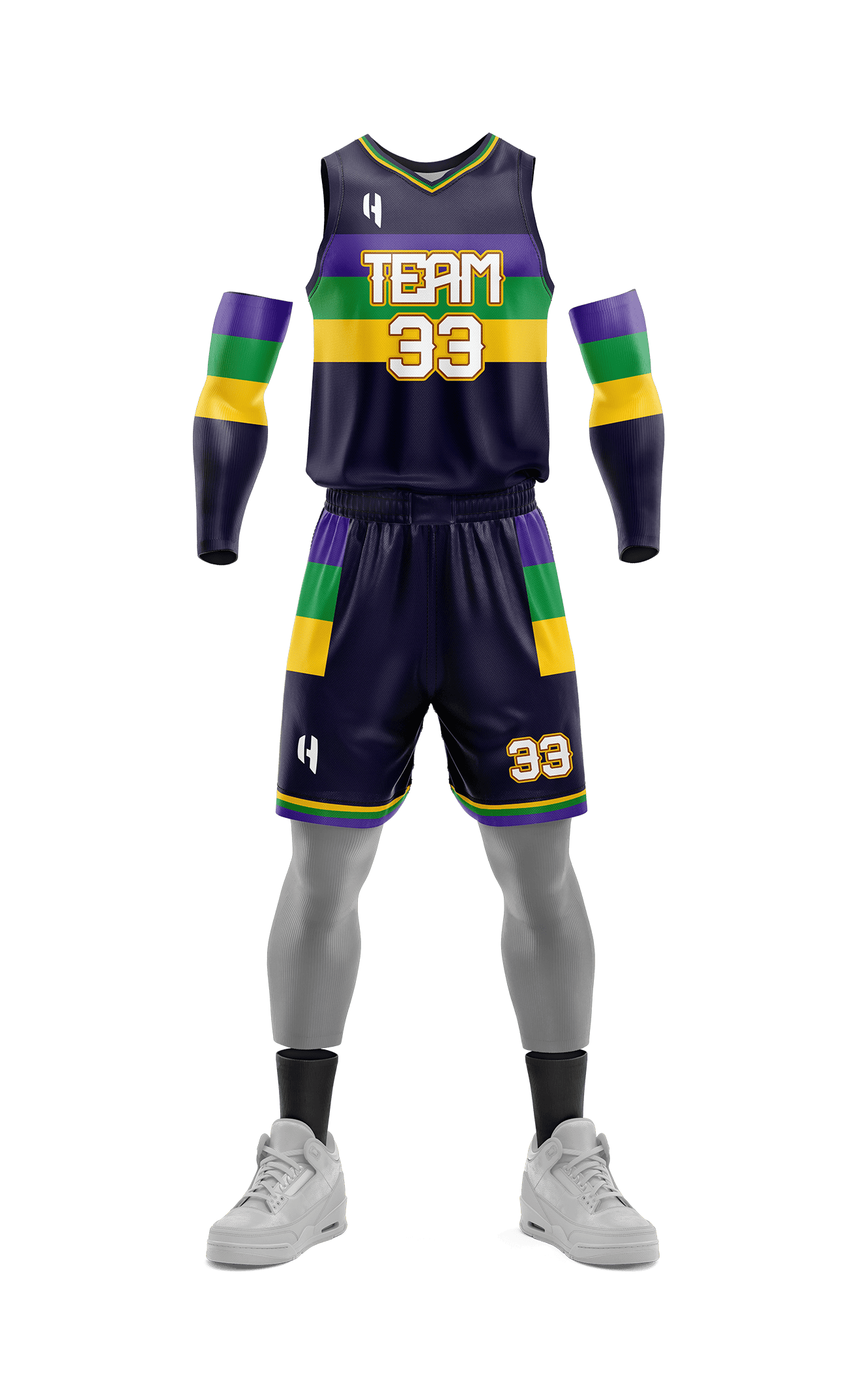 Custom Basketball Jersey and Shorts Set with Personalized Player Name, Number, and Team Name | HX191BS | Customize This!