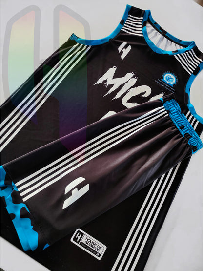 Custom Basketball Jersey and Shorts Set with Personalized Player Name, Number, and Team Name| HX84BS | Customize This!