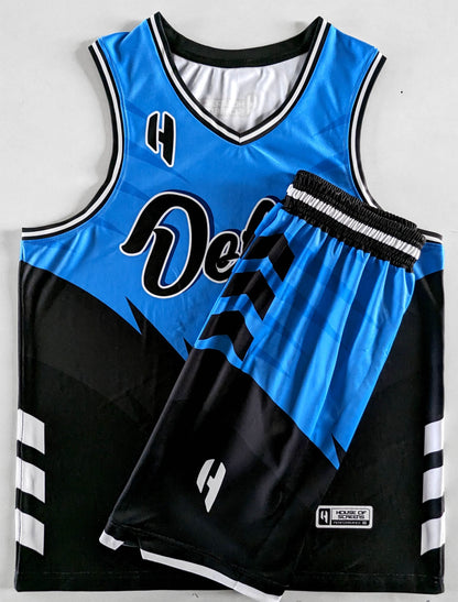 Custom Basketball Jersey and Shorts Set with Personalized Player Name, Number, and Team Name | HX293BS | Customize This!