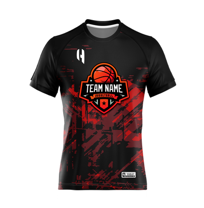 Custom Basketball Team Polyester T-shirt | HX02CBT | Basketball Team Graphic