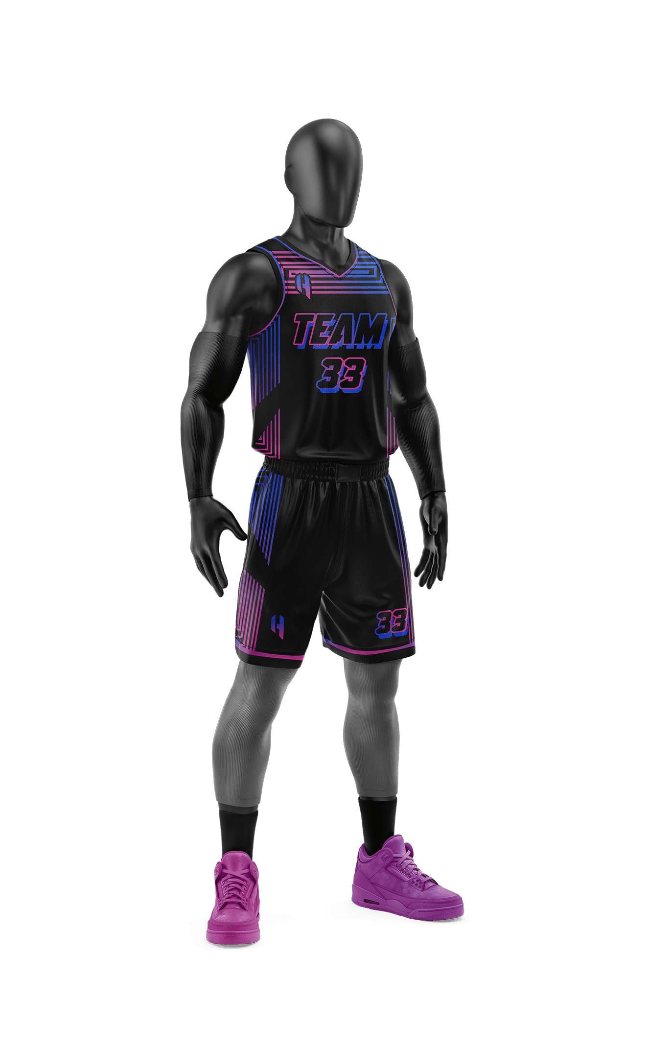 Custom Basketball Jersey and Shorts Set with Personalized Player Name, Number, and Team Name| | HX154BS | Customize This!