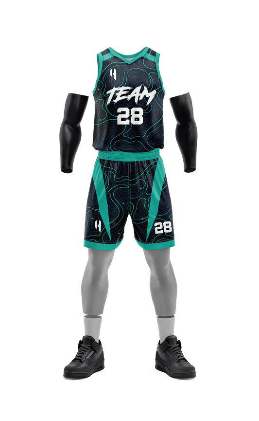 Custom Basketball Jersey and Shorts Set with Personalized Player Name, Number, and Team Name| | HX158BS | Customize This!