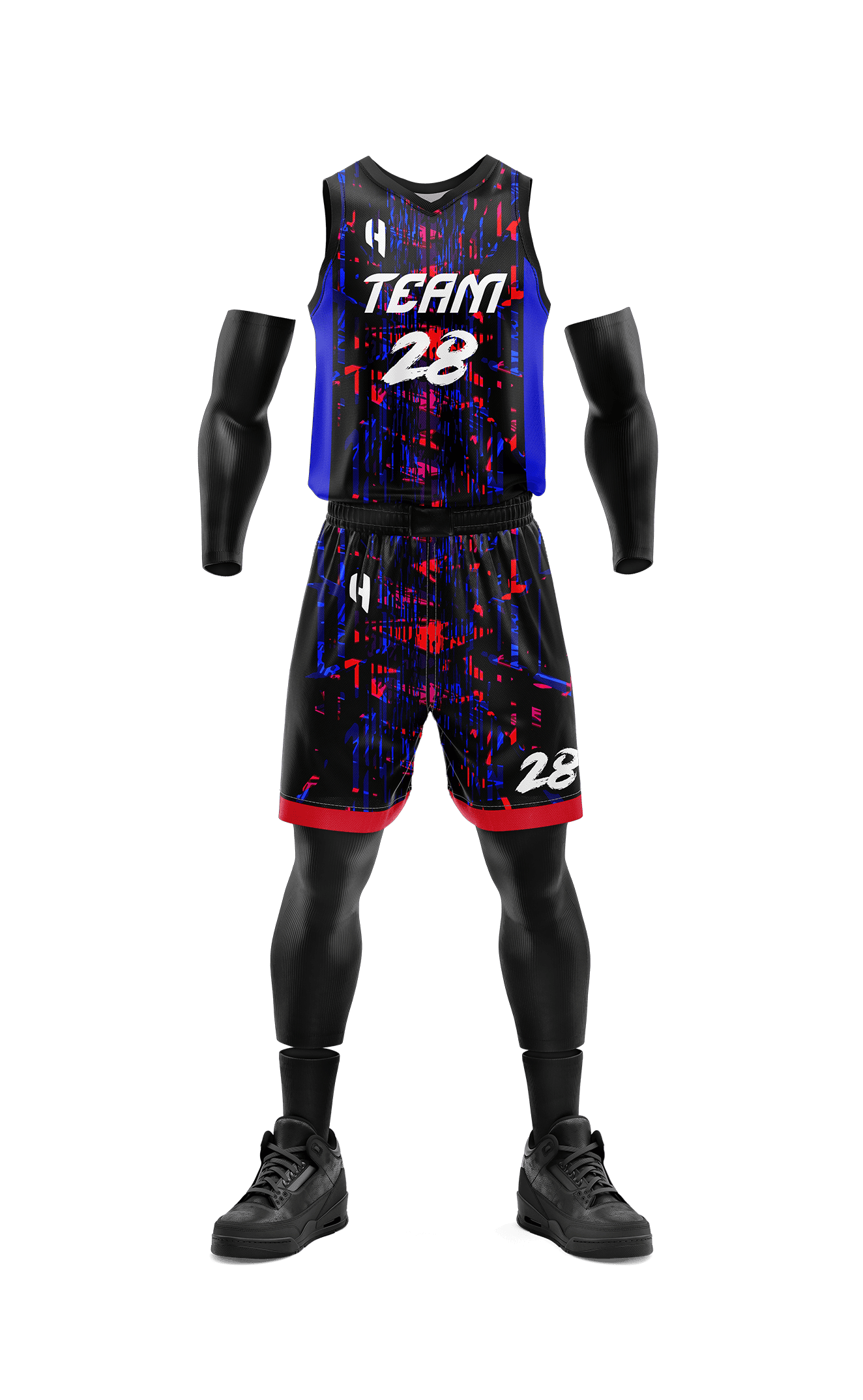 Custom Basketball Jersey and Shorts Set with Personalized Player Name, Number, and Team Name|| HX162BS | Customize This!