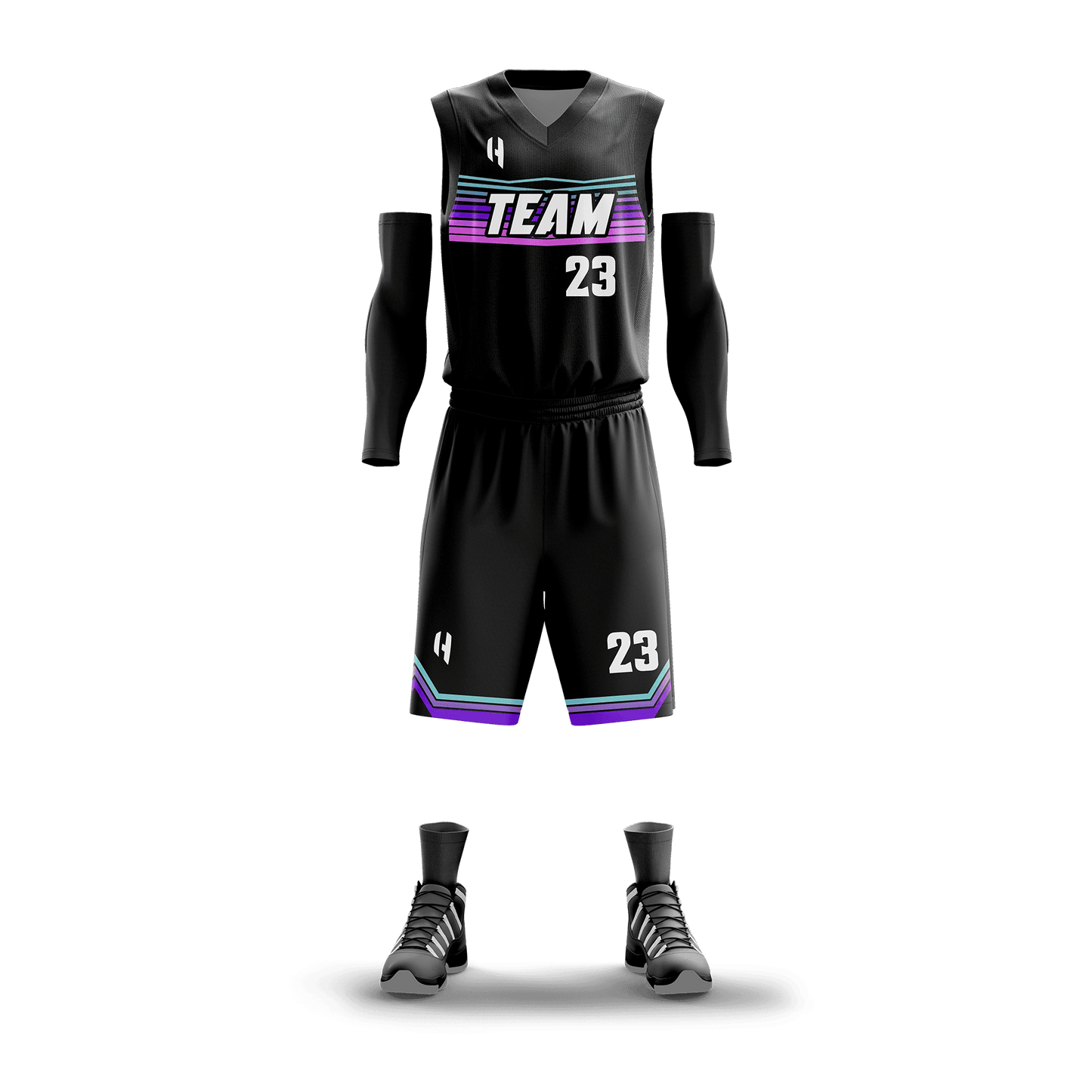 Custom Basketball Jersey and Shorts Set with Personalized Player Name, Number, and Team Name|| HX173BS | Customize This!