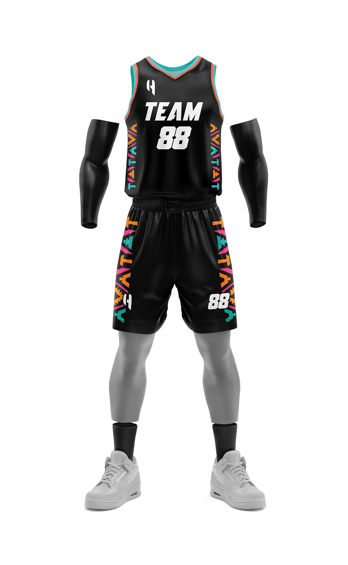 Custom Basketball Jersey and Shorts Set with Personalized Player Name, Number, and Team Name | HX182BS | Customize This!