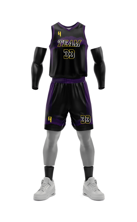 Custom Basketball Jersey and Shorts Set with Personalized Player Name, Number, and Team Name | HX187BS | Customize This!