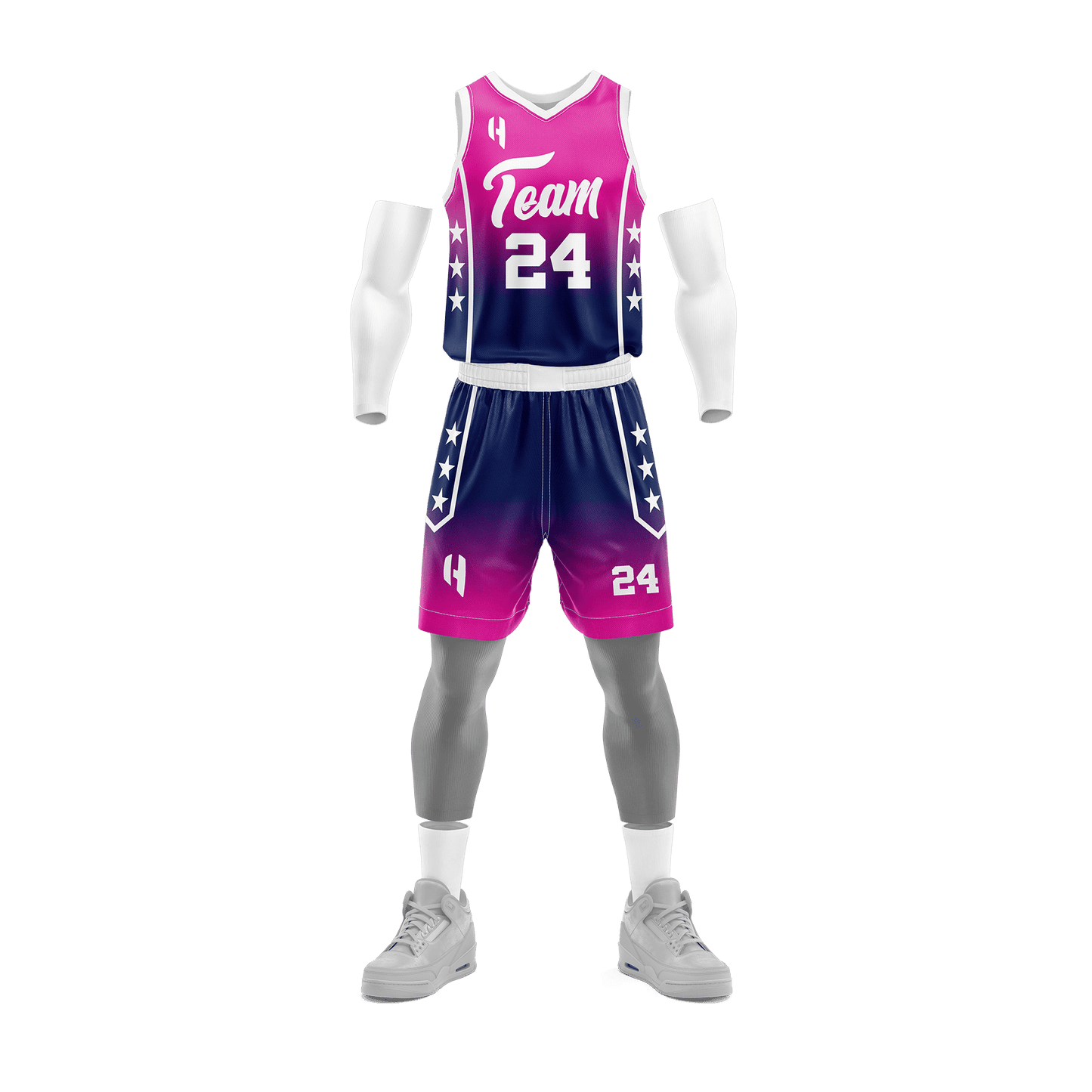 Custom KIDS Basketball Jersey and Shorts Set with Personalized Player Name, Number, and Team Name | HX189BS | Customize This!