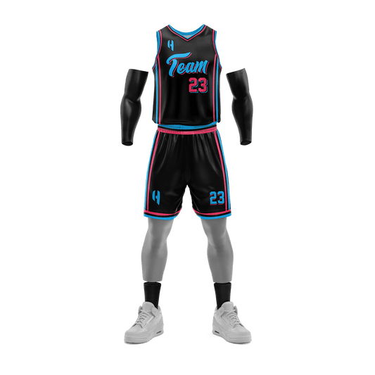 Custom Basketball Jersey and Shorts Set with Personalized Player Name, Number, and Team Name | HX198BS | Customize This!