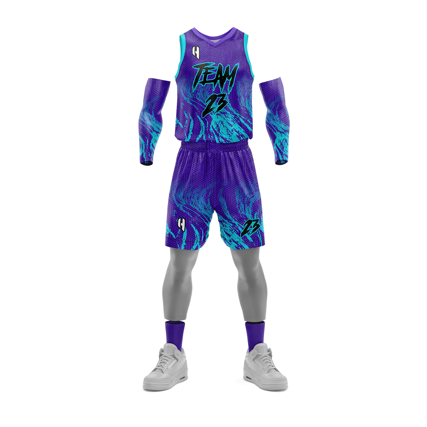 Custom Basketball Jersey and Shorts Set with Personalized Player Name, Number, and Team Name | HX200BS | Customize This!