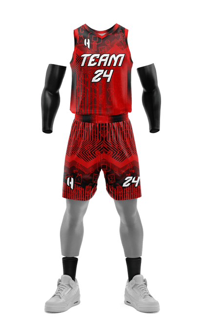 Custom Basketball Jersey and Shorts Set with Personalized Player Name, Number, and Team Name | HX207BS | Customize This!