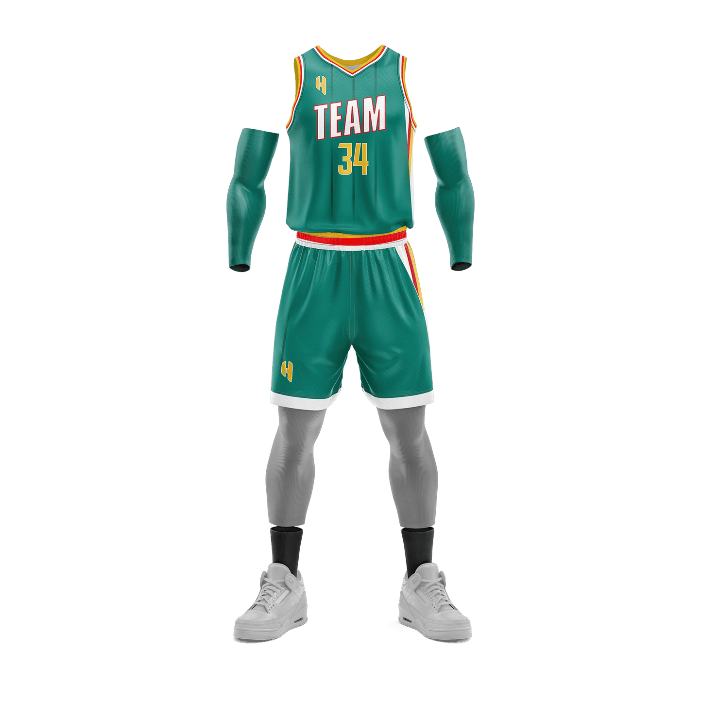 Custom KIDS Basketball Jersey and Shorts Set with Personalized Player Name, Number, and Team Name | HX212BS | Customize This!