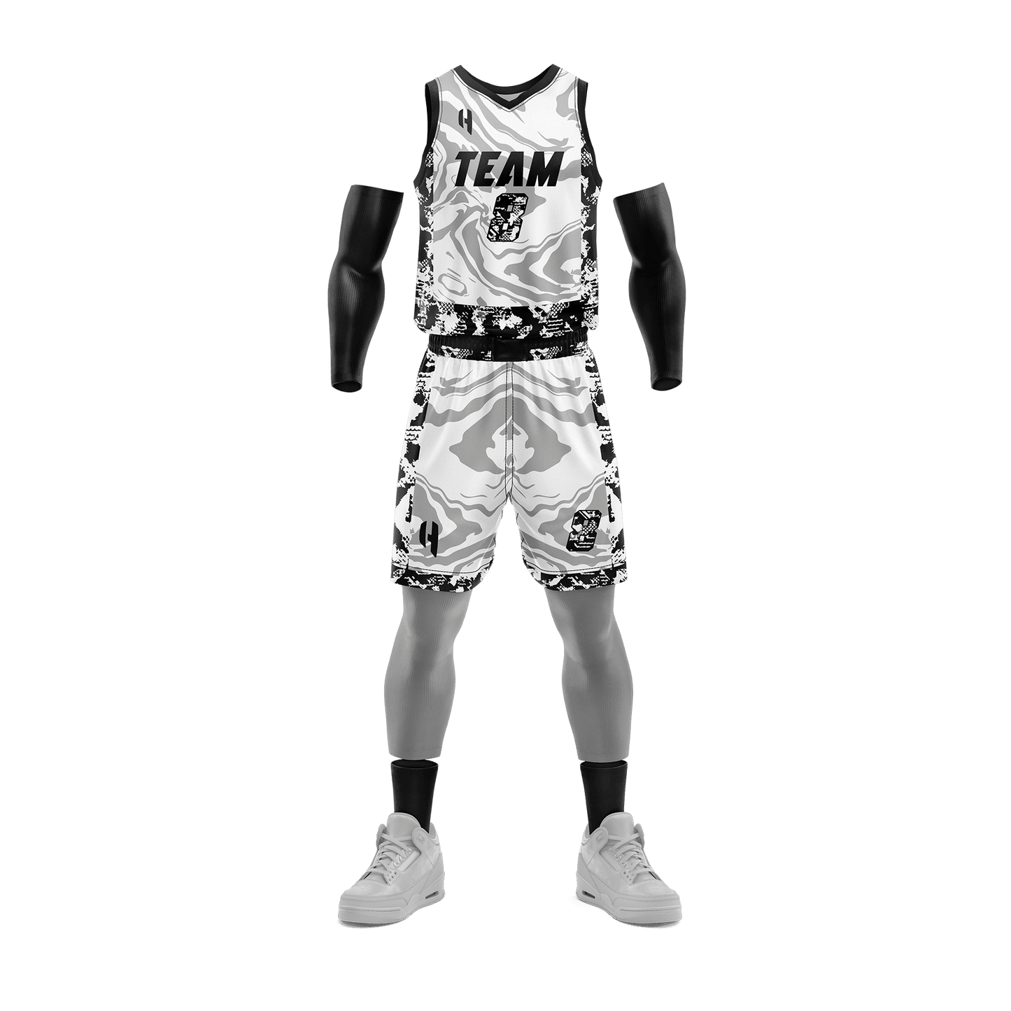 Custom Basketball Jersey and Shorts Set with Personalized Player Name, Number, and Team Name | HX217BS | Customize This!