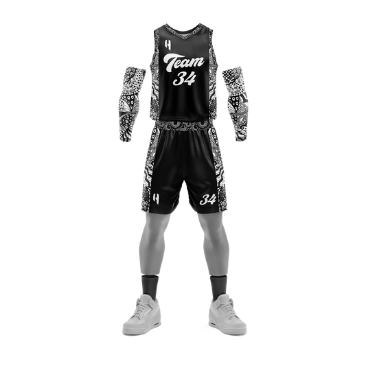 Custom KIDS Basketball Jersey and Shorts Set with Personalized Player Name, Number, and Team Name | HX220BS | Customize This!