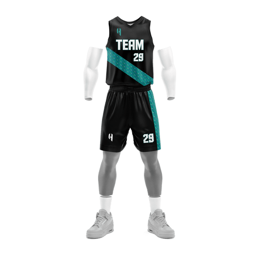 Custom Basketball Jersey and Shorts Set with Personalized Player Name, Number, and Team Name | HX225BS | Customize This!