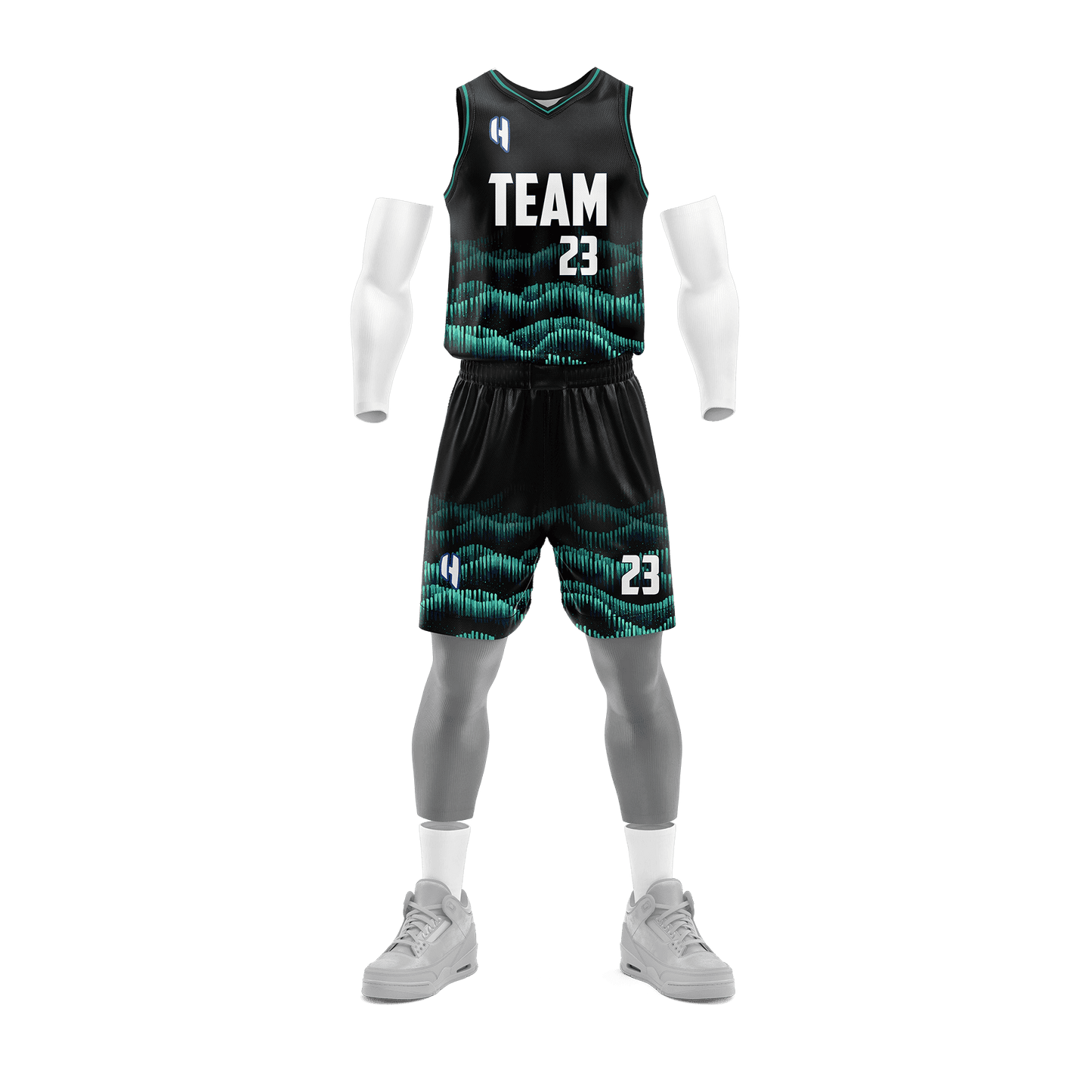 Custom KIDS Basketball Jersey and Shorts Set with Personalized Player Name, Number, and Team Name | HX229BS | Customize This!