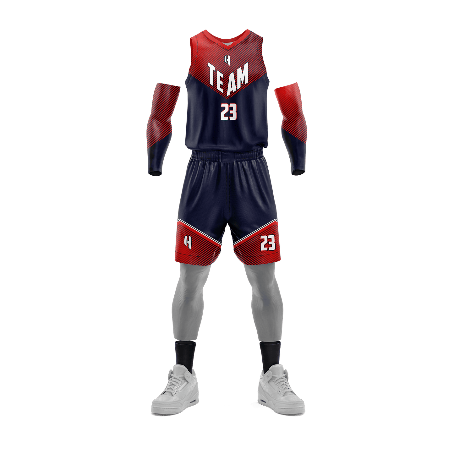 Custom Basketball Jersey and Shorts Set with Personalized Player Name, Number, and Team Name | HX233BS | Customize This!