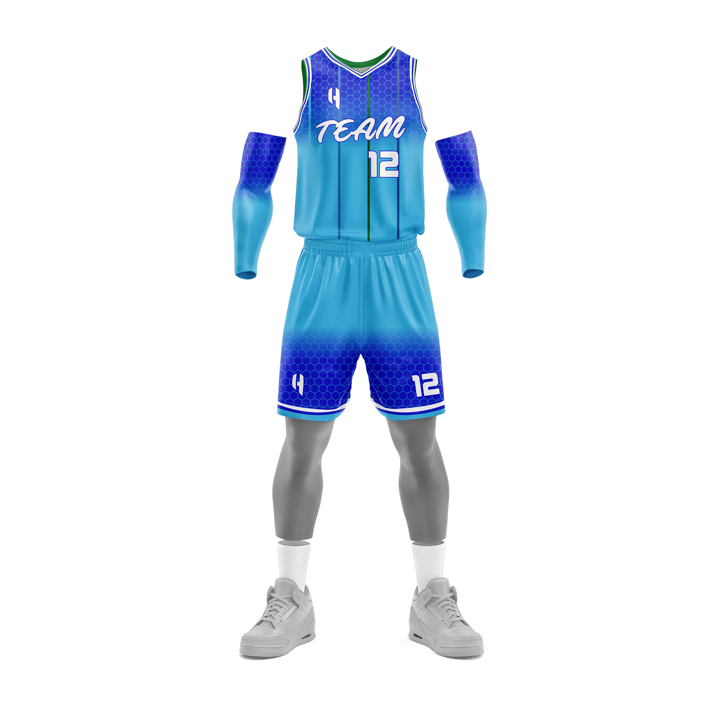 Custom Basketball Jersey and Shorts Set with Personalized Player Name, Number, and Team Name | HX234BS | Customize This!