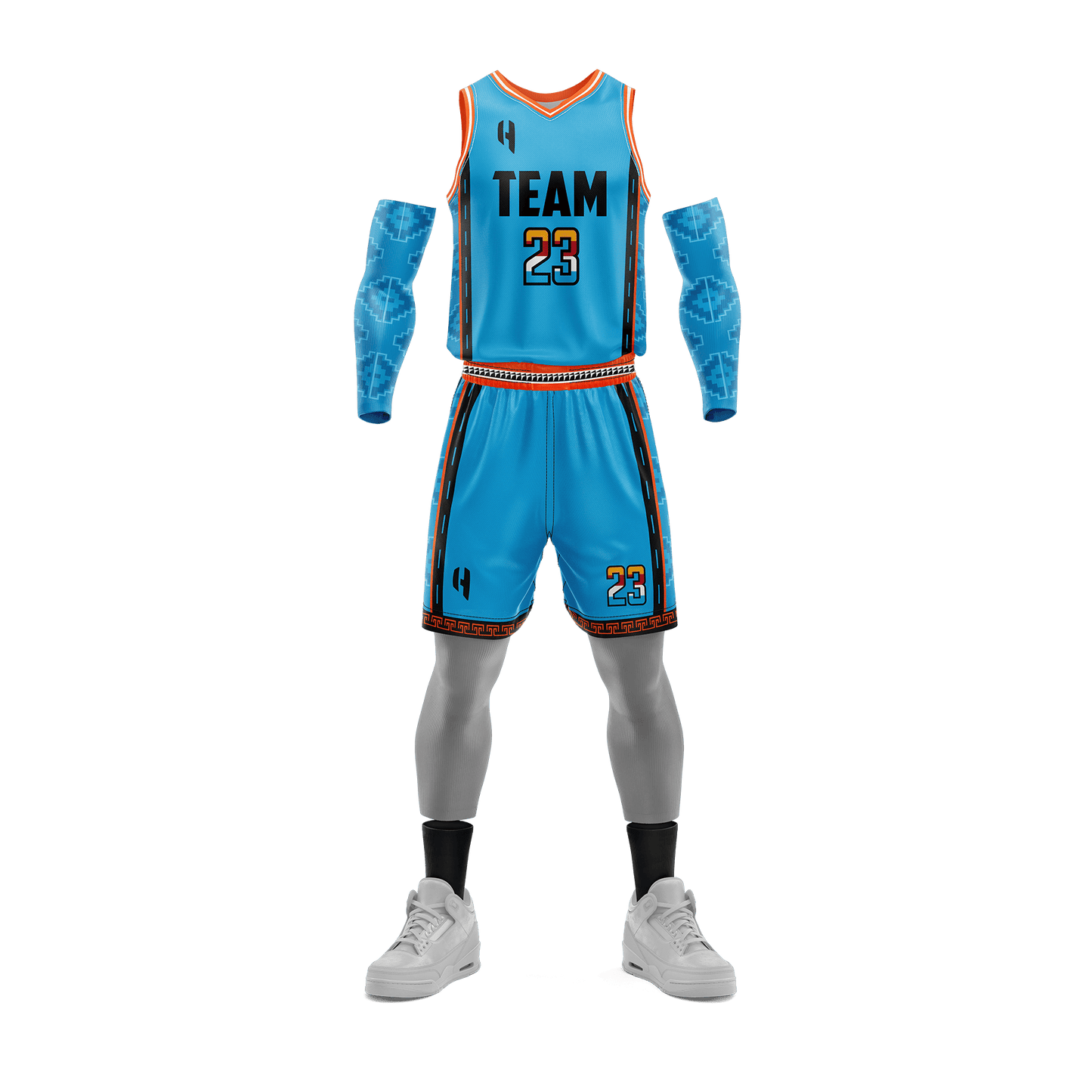 Custom Basketball Jersey and Shorts Set with Personalized Player Name, Number, and Team Name | HX240BS | Customize This!