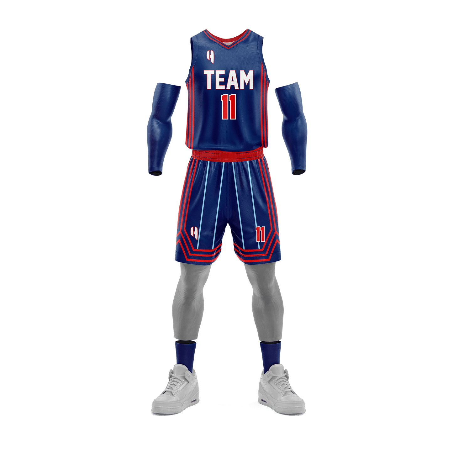 Custom Basketball Jersey and Shorts Set with Personalized Player Name, Number, and Team Name | HX242BS | Customize This!