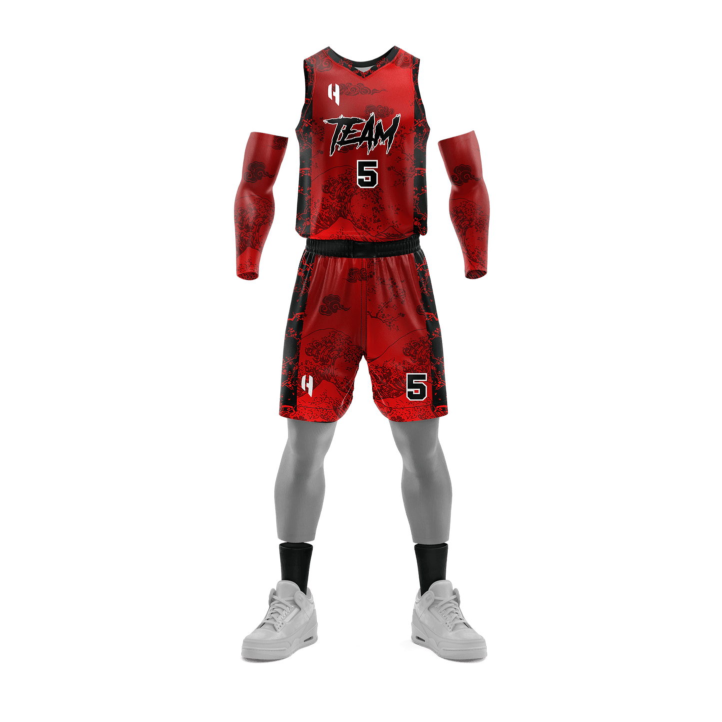 Custom Basketball Jersey and Shorts Set with Personalized Player Name, Number, and Team Name | HX245BS | Customize This!