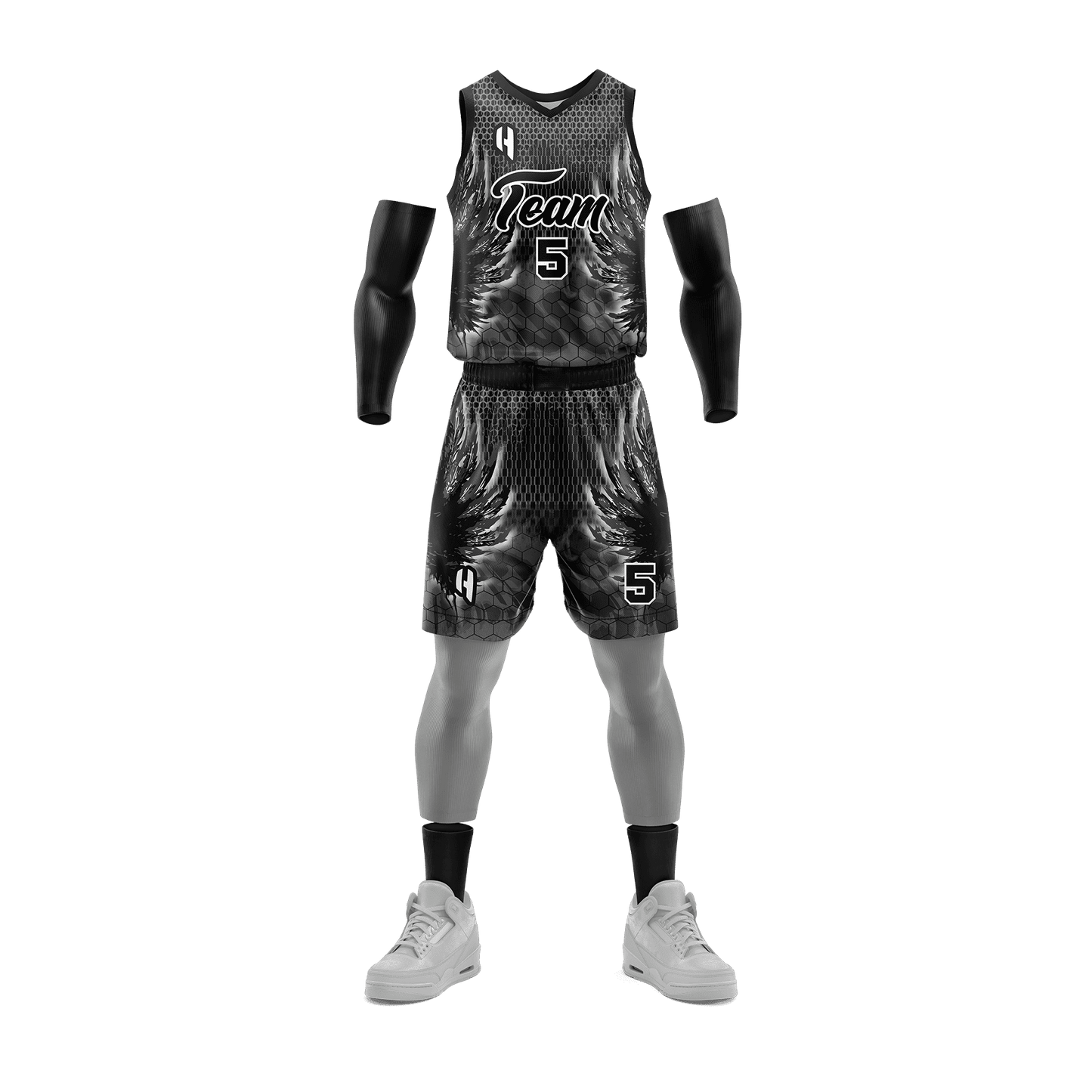 Custom Basketball Jersey and Shorts Set with Personalized Player Name, Number, and Team Name | HX247BS | Customize This!