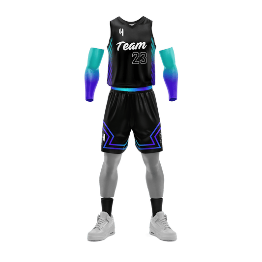 Custom KIDS Basketball Jersey and Shorts Set with Personalized Player Name, Number, and Team Name | HX248BS | Customize This!