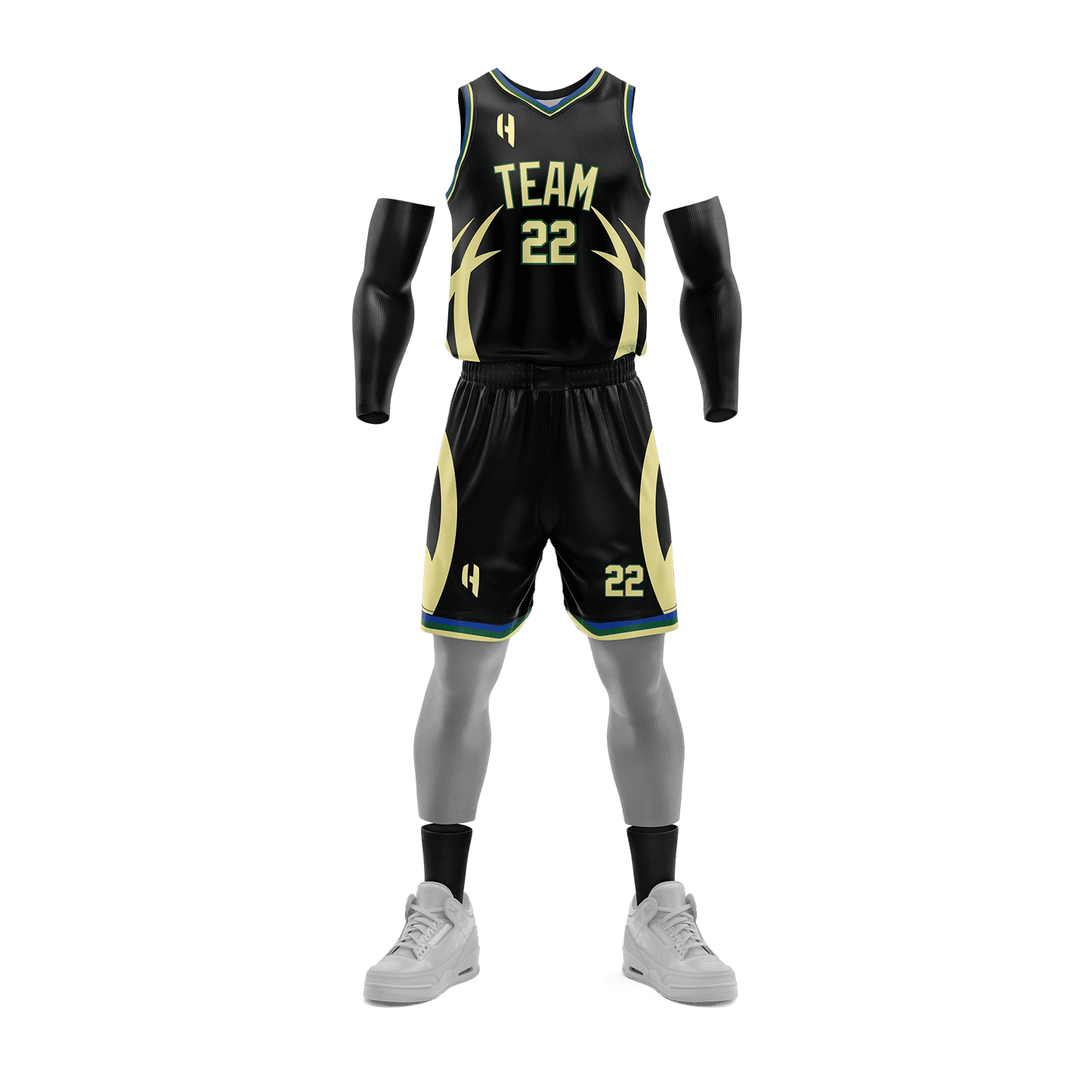 Custom Basketball Jersey and Shorts Set with Personalized Player Name, Number, and Team Name | HX249BS | Customize This!