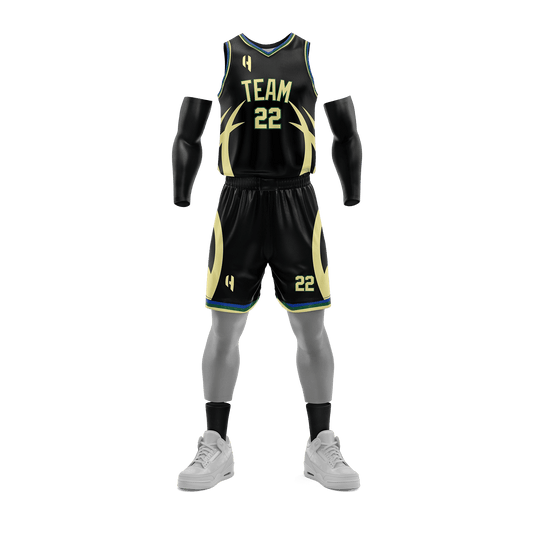 Custom KIDS Basketball Jersey and Shorts Set with Personalized Player Name, Number, and Team Name | HX249BS | Customize This!