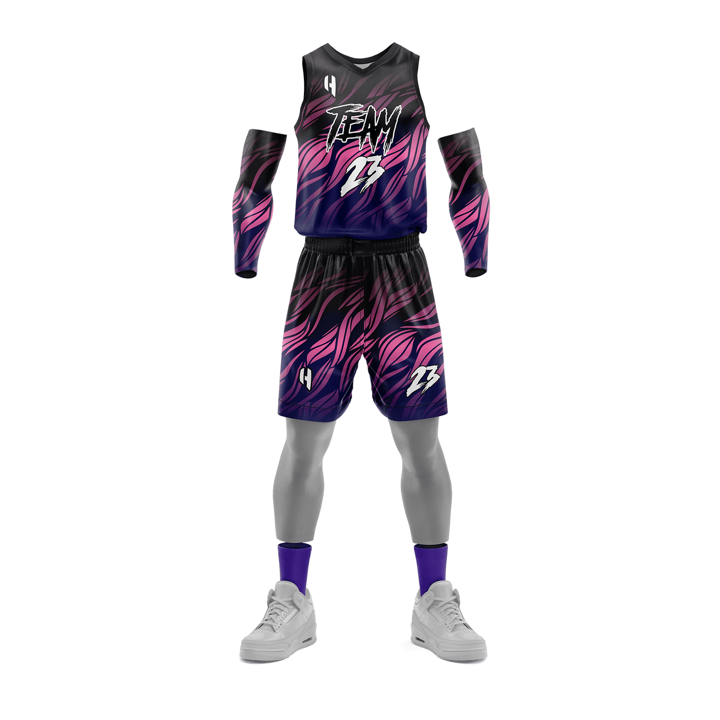 Custom Basketball Jersey and Shorts Set with Personalized Player Name, Number, and Team Name | HX253BS | Customize This!