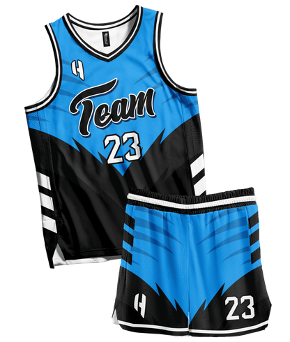 Custom Basketball Jersey and Shorts Set with Personalized Player Name, Number, and Team Name | HX293BS | Customize This!