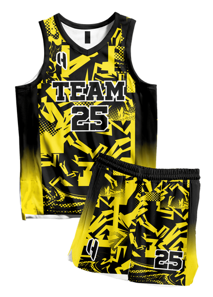 Custom KIDS Basketball Jersey and Shorts Set with Personalized Player Name, Number, and Team Name | HX295BS | Customize This!