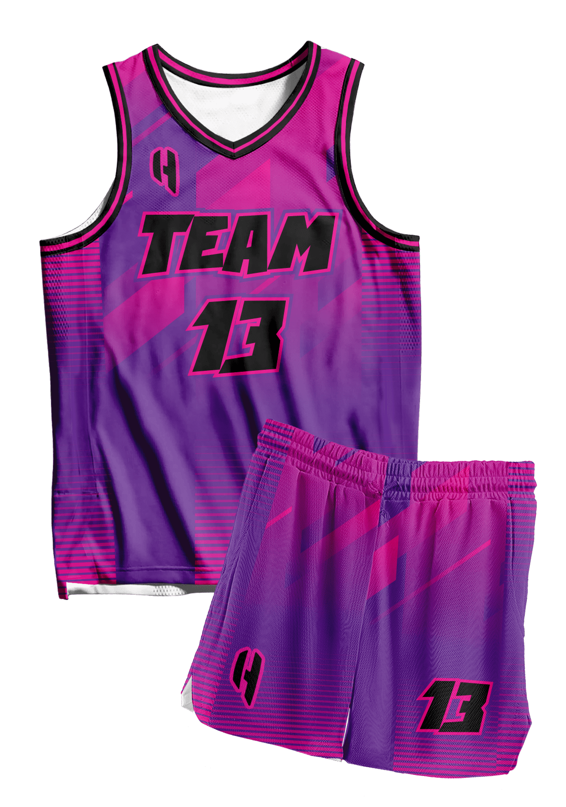 Custom Basketball Jersey and Shorts Set with Personalized Player Name, Number, and Team Name | HX296BS | Customize This!