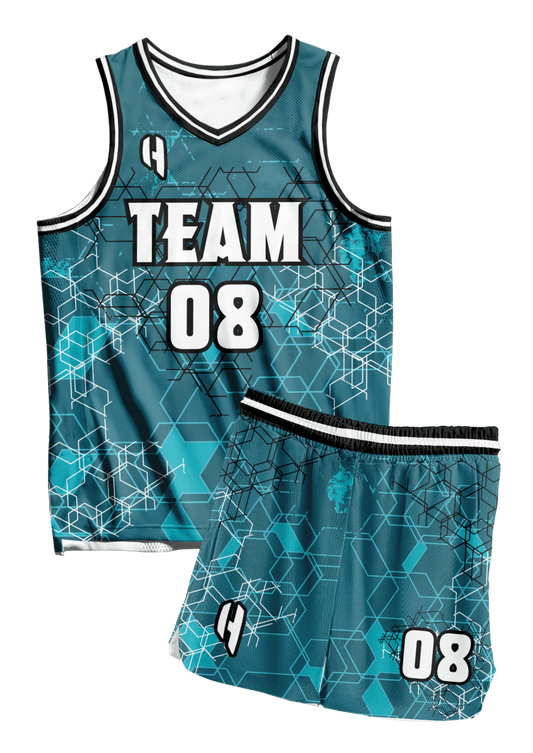 Custom Basketball Jersey and Shorts Set with Personalized Player Name, Number, and Team Name | HX299BS | Customize This!