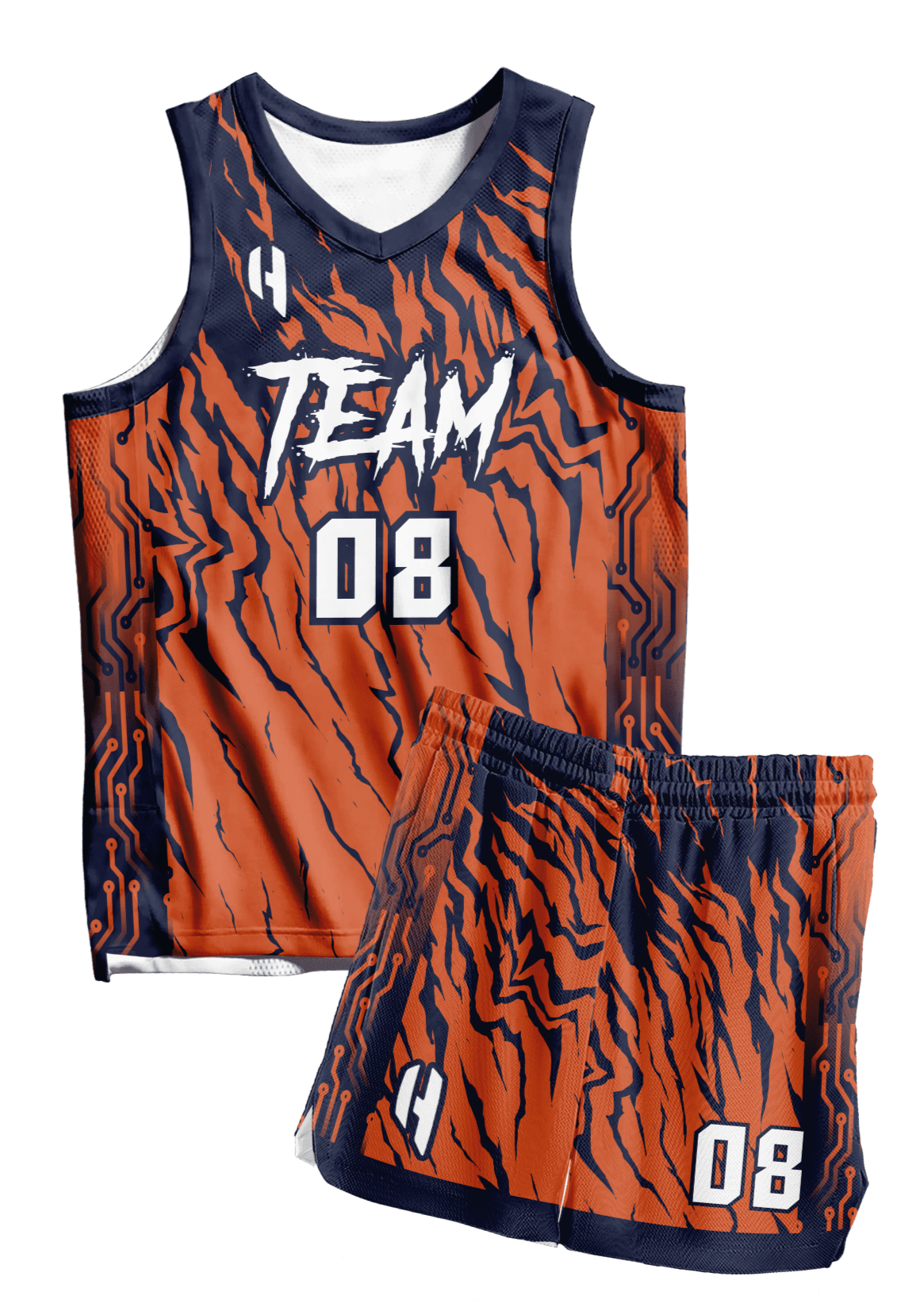 Custom Basketball Jersey and Shorts Set with Personalized Player Name, Number, and Team Name | HX300BS | Customize This!