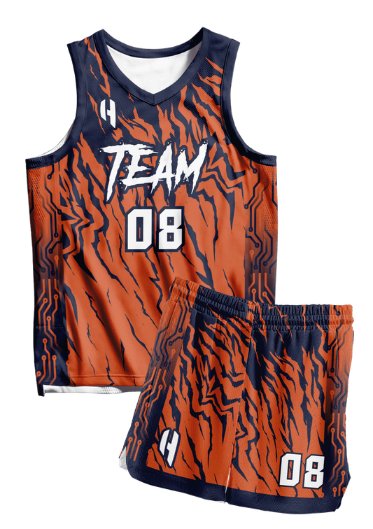 Custom Basketball Jersey and Shorts Set with Personalized Player Name, Number, and Team Name | HX300BS | Customize This!