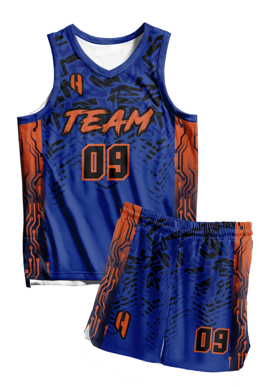 Custom KIDS Basketball Jersey and Shorts Set with Personalized Player Name, Number, and Team Name | HX301BS | Customize This!