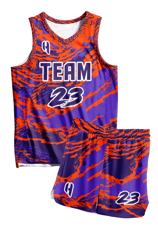 Custom Basketball Jersey and Shorts Set with Personalized Player Name, Number, and Team Name | HX304BS | Customize This!