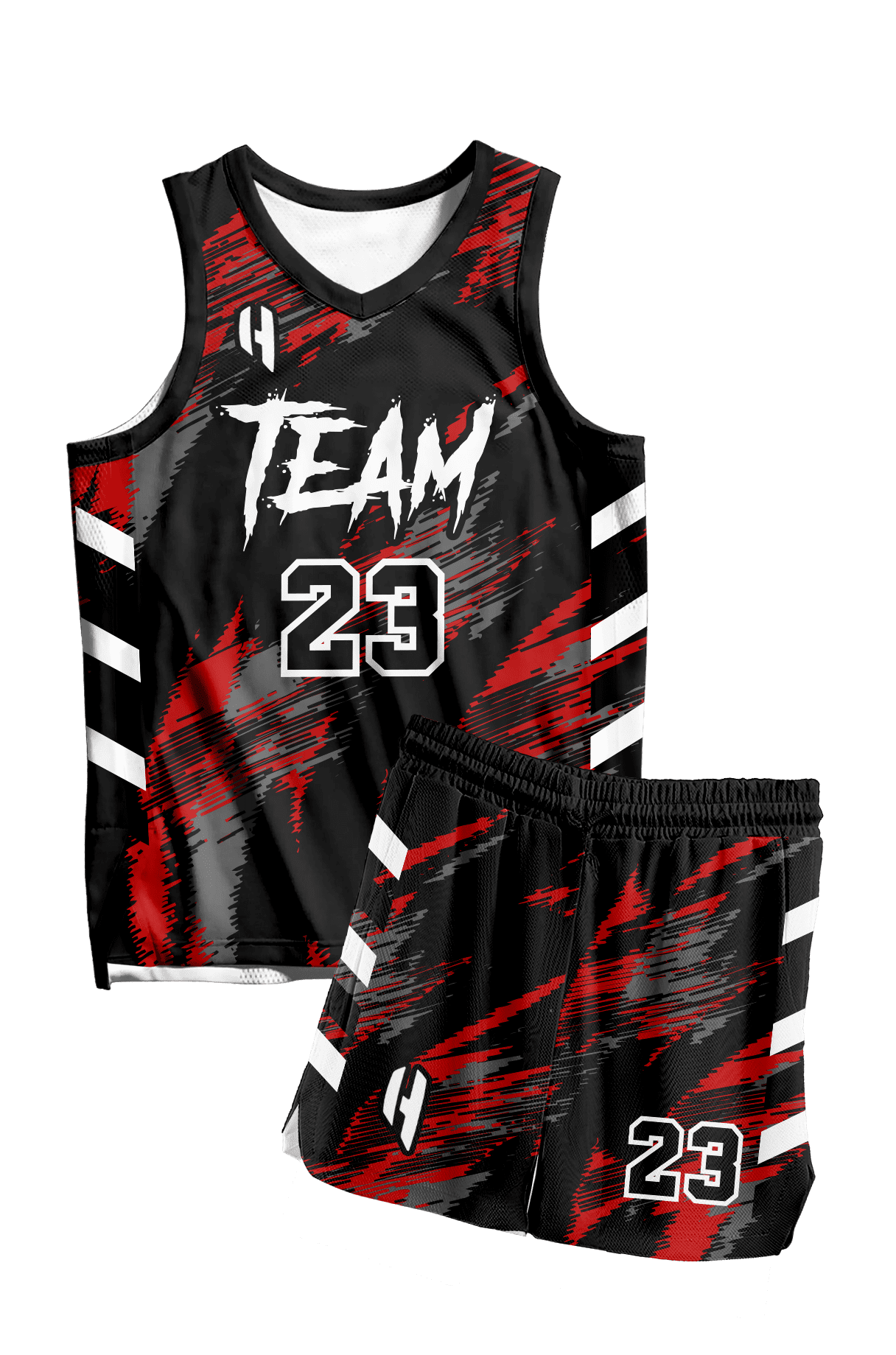 Custom Basketball Jersey and Shorts Set with Personalized Player Name, Number, and Team Name | HX341BS | Customize This!