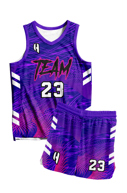 Custom Basketball Jersey and Shorts Set with Personalized Player Name, Number, and Team Name | HX342BS | Customize This!