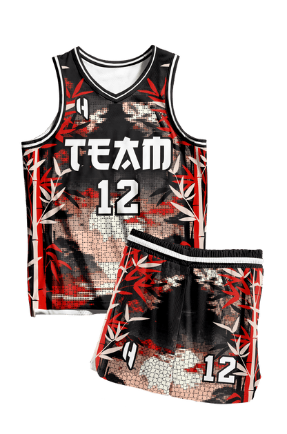 Custom Basketball Jersey and Shorts Set with Personalized Player Name, Number, and Team Name | HX343BS | Customize This!