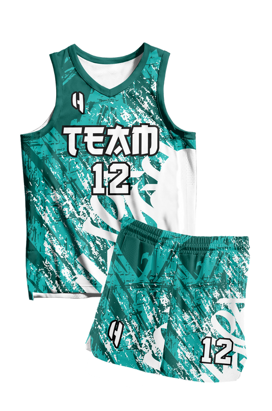 Custom Basketball Jersey and Shorts Set with Personalized Player Name, Number, and Team Name | HX379BS | Customize This!