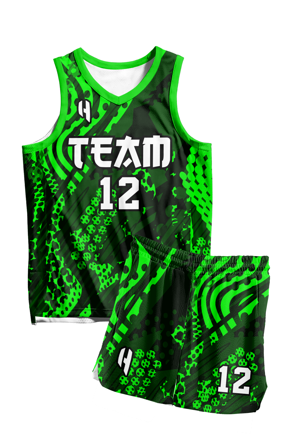 Custom Basketball Jersey and Shorts Set with Personalized Player Name, Number, and Team Name | HX380BS | Customize This!