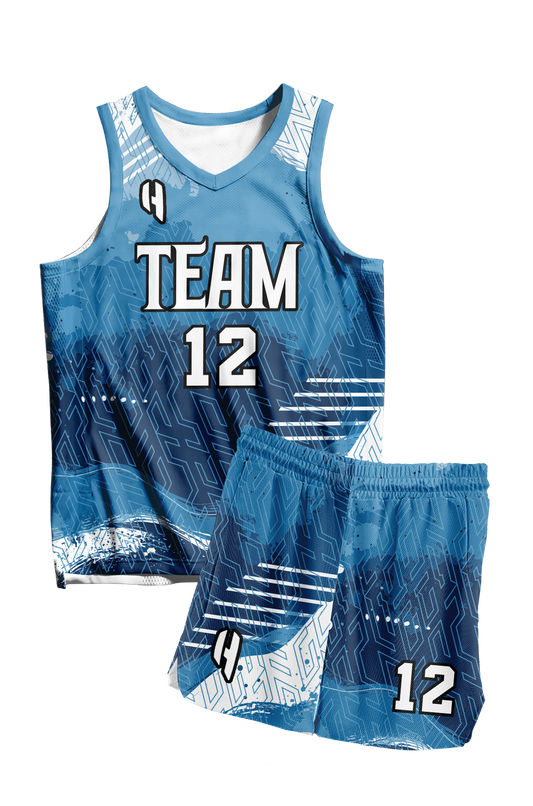 Custom Basketball Jersey and Shorts Set with Personalized Player Name, Number, and Team Name | HX381BS | Customize This!