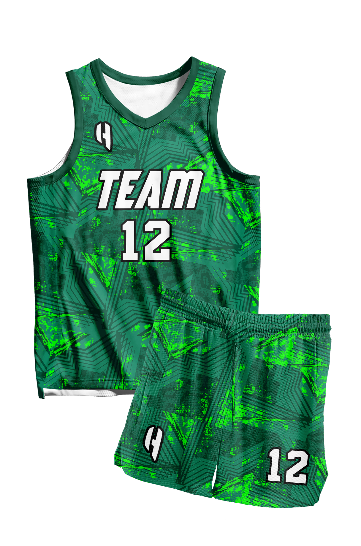 Custom Basketball Jersey and Shorts Set with Personalized Player Name, Number, and Team Name | HX382BS | Customize This!