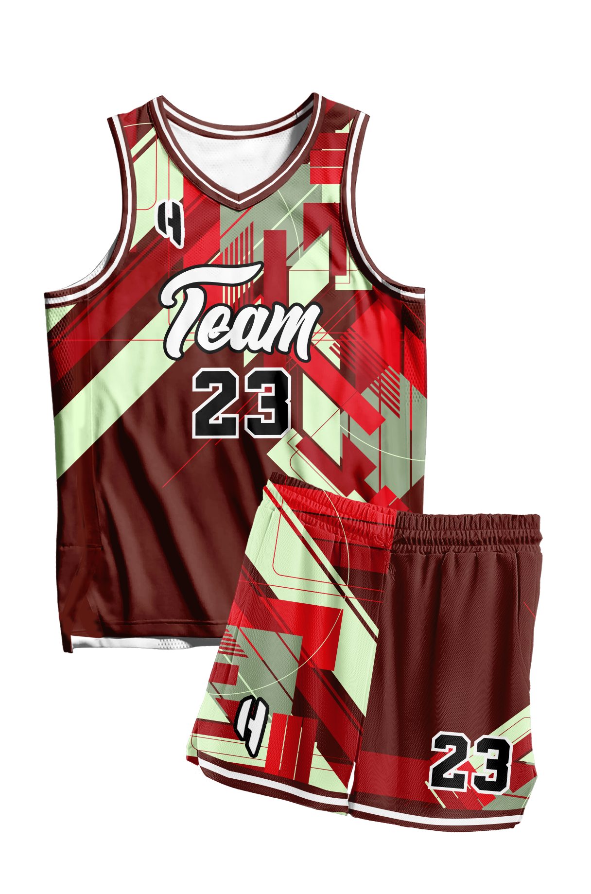 Custom Basketball Jersey and Shorts Set with Personalized Player Name, Number, and Team Name | HX384BS | Customize This!