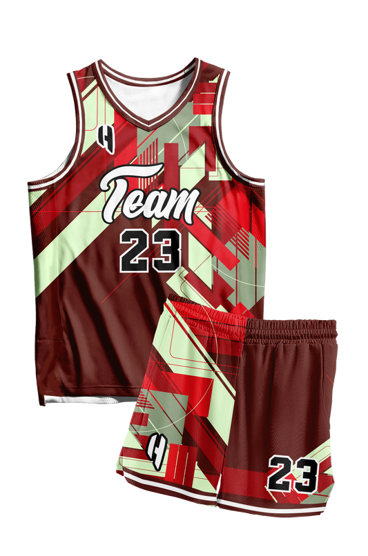 Custom Basketball Jersey and Shorts Set with Personalized Player Name, Number, and Team Name | HX384BS | Customize This!