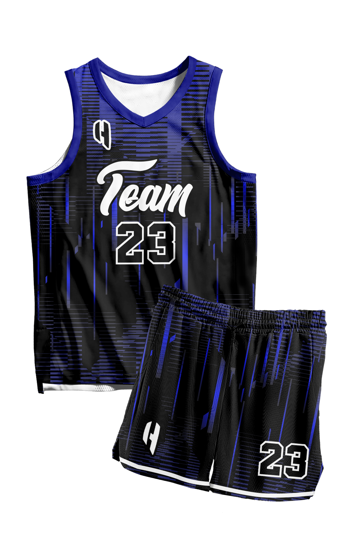 Custom Basketball Jersey and Shorts Set with Personalized Player Name, Number, and Team Name | HX385BS | Customize This!