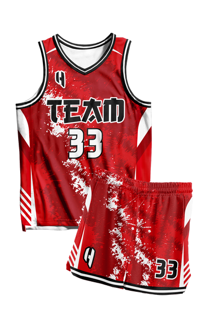 Custom Basketball Jersey and Shorts Set with Personalized Player Name, Number, and Team Name | HX387BS | Customize This!